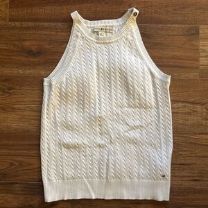 White Tommy Hilfiger Tank with Snap detail
